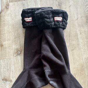 Hunter fleece boot liner socks. Size L